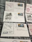 Apollo 12 1969 1971 First Man On The Moon First Day Issue Stamps With Envelopes