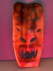 Vintage Polynesian Tribal Hand Carved Tiki Wooden Mask