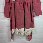 Vintage Dimples Victorian 90s Smocked Lace Button Dress Girls Sz 6 Made In Usa 