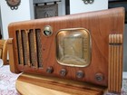 Vintage 1938 Coronado 623 Wood Tube Am Radio Nice See Video Magic Tuning Eye