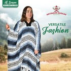 Traditional Mexican Baja Poncho Men And Women Authentic Gaban Serape Sarape B   