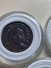 Ancient Roman Bronze Coins  Lot Of 5 In Cases 