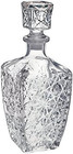 Liquor Decanter Bottle With Stopper  Lead-free Glass  Crystal Cut Design  760   