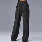 New Sports Yoga Wide Leg Pants Women Summer Elastic Waist Quick Drying Straight