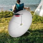 1800w Portable Solar Cooker Parabolic Sun Oven Outdoor Camping Bbq Grill Cooking