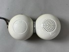 Vtg 70s Toshiba Rp-12 9-volt Transistor Radio White Twin Ball Space Mod Works