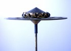 Elegant Jet Glass Hatpin Very Nice Hp-325