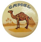 Vintage Camel Cigarettes Round Metal Tin Smokin Joe Racing Tin Promotional