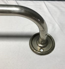Antique Vintage Large 36  Nickel Plated Brass Towel Bar Rack Old 133-24b