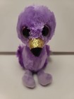 Ty Beanie Boos Fifi Purple Flamingo 6  15cm Rare Claire s Exclusive New Mwmt