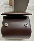 Patek Philippe Dark Brown Leather Watch Travel Case Single Watch Holder New