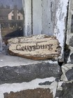 Gettysburg Sign Made From Civil War Era Barn Wood From The Plank Farm