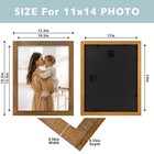 11x14 Brown Wood Photo Picture Frame Wall Tabletop Solid Wood