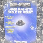 Mag Daddy 62417 Large Black Magnetic Cable Tie Mount 100 Pack