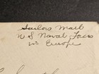 1919 Wwi U s  Navy Sailor Roy Smith Letter Venice Austria Ymca Sailors Mail