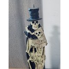Skeleton Bride And Groom Wedding Halloween Day Of The Dead Candlestick Holder