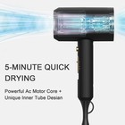 Professional Ionic Hair Dryer  Powerful 1800w Fast Drying Low Noise Blow Dryer W