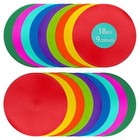 Non Slip Agility Marker Aggregate Dots 9 Inch 9 Color Floor Dot 9inch 18pcs