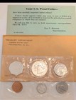 1960 Us Mint Proof Set 5 Coins 90  Silver Original Envelope   Cello Flat Pack