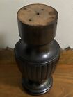 Antique Carved Dark Wood Pedestal Table Base 14  Tall  5 Lb 2 Oz