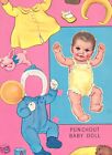 Vintge 1967 Baby Doll Paper Doll Reporductin From Orig Book Orig Size Uncut Read
