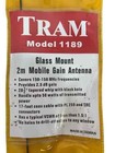 Tram 1189 28 5  Vhf Glass Mount Land Mobile Antenna  150-158 Mhz  - 2 5db  new 
