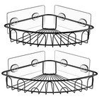 Shower Caddy Corner-shower Organizer shower Shelf Shower Storage Coffee Bronze