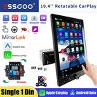 10 4  Single Din Touch Screen Stereo Bluetooth Radio Apple android Carplay cam