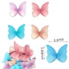 48pcs Edible Butterflies For Cake Decorating Wafer Paper Butterfly Cupcake To   