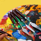 5pcs Painting Scraper Set Stainless Steel Art Knives For Oil   Watercolor - New