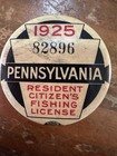 1925 Pennsylvania Fishing License Pin  81296 