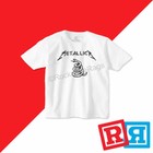 Metallica Black Album T-shirt Cotton Crew Top Boys Toddler White Short Sleeve