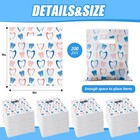 200 Pcs Dental Bags For Patients Bulk 9 X 8 Inches Plastic Dental Tooth Merchand