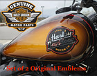     oem Harley-davidson Touring Fuel Gas Tank Set Emblems Badges Aluminum