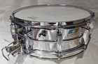 Ludwig 410 5 x14  Chrome Super-sensitive Snare Drum Blue olive Badge Bo2 1972-74