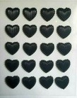 Craftbuddyus 40pcs Self Adhesive 14mm Acrylic Textured Pearl Heart Topper Gems