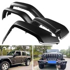 Fits 18-24 Jeep Wrangler Jl jlu Front rear Fender Flares Set 4 Pcs W led Lights