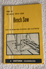 Lot Of 2 Vintage 1969 Craftman Handbooks Bench Saw   Power Router