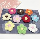 100 Assorted Color Crochet Flowers For Crafting - 1   Floral Embellishments