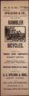 1895 Rambler Bicycles Spalding   Co Syracuse Ny  2 5x7 5  Ad