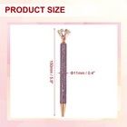 Rhinestone Ballpoint Pen  6pcs Crystal Diamond Twist Metal Pen  Purple