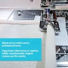 2pcs set Domestic Sewing Machine Foot Presser Rolled Hem Feet For Brother Singer