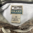 Drake Waterfowl Camo Hoodie Men M Mossy Oak Bottomland Sweatshirt Fleece Pocket 