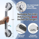 Grab Bars For Bathtubs And Showers 2 Pack Shower Handle  Heavy Duty Suction Grab