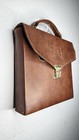 Vintage All Leather Case Portable Travel Mini Bar And 1 Shot Cup  