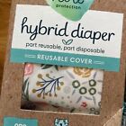 Pampers Pure Hybrid Reusable Cloth Diaper Cover One Size Jungle Floral 0-30 Mos