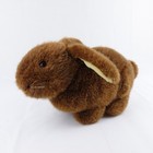 Vintage 1984 Dakin Plush Brown Sitting Bunny Rabbit Soft Realistic Toy
