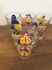 Vtg Set Of 6 1977 Mcdonalds Collector Glass Ronald Mcdonald Grimace Complete