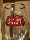 2 New Stella Artois 2018 Belgium 40 Cl Iconic Chalice Glasses Gold Rimmed 