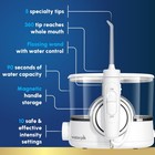 Water Flosser Rechargeable Ion 10 Settings 5 Tips White Waterpik